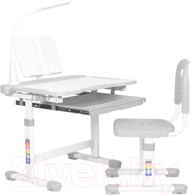 Парта+стул Anatomica Vitera с ящиком, подставкой и светильником