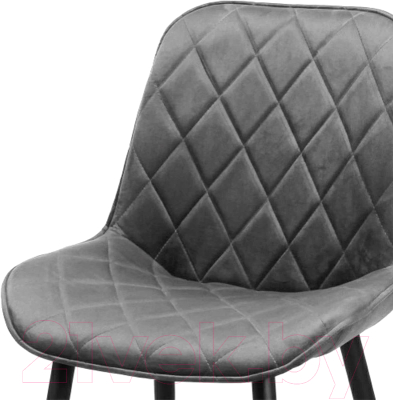 Стул СоюзРегионПоставка Аура СРП-032 (муар черный/велюр Velluto 18 серый)