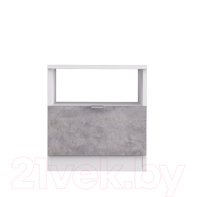 Тумба Аквилон Акцент №13 400 (белое сияние/цемент светлый)