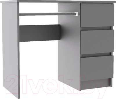 Компьютерный стол ДСВ Мори правый МС-6 (графит) - фото