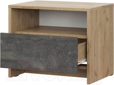 Прикроватная тумба NN мебель МСП 1 (дуб золотой/камень темный)