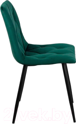 Стул СоюзРегионПоставка Регги СРП-066 (муар черный/велюр Velluto 10 темно-зеленый)