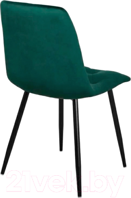 Стул СоюзРегионПоставка Регги СРП-066 (муар черный/велюр Velluto 10 темно-зеленый)