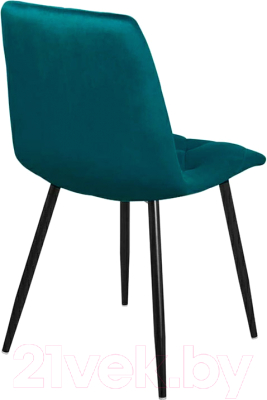 Стул СоюзРегионПоставка Регги СРП-066 (муар черный/велюр Velluto 36 бирюзовый)