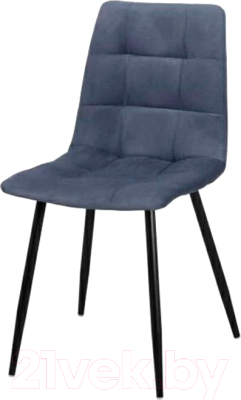 Стул СоюзРегионПоставка Чили СРП-052 (муар черный/велюр Maserati 21 темно-синий) - фото