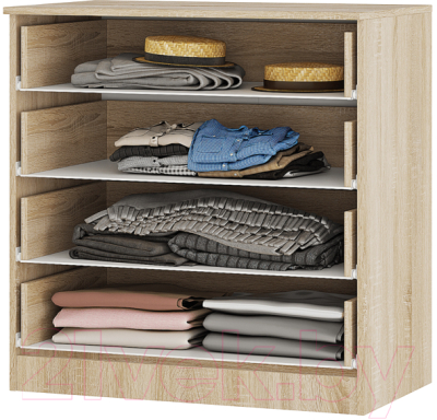 Комод BTS Сакура (дуб сонома/белый)