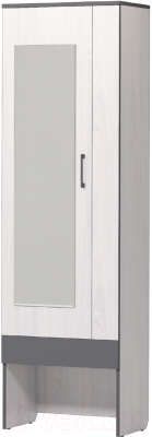 Секция в прихожую Аквилон Эльза №2 с зеркалом (ясень анкор светлый) - фото