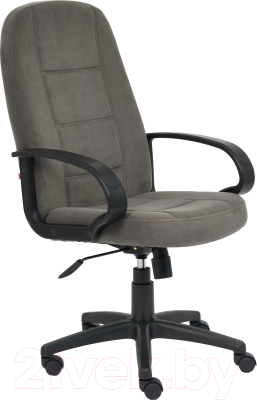 Кресло офисное Tetchair СН-747 флок (серый) - фото