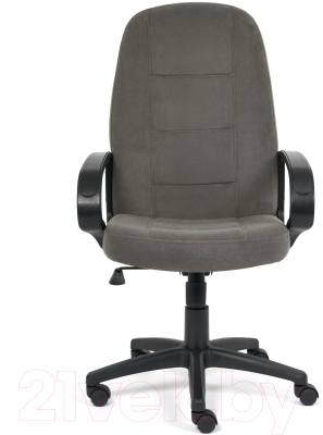 Кресло офисное Tetchair СН-747 флок (серый)