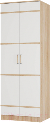 Шкаф BTS Сакура 2ств (дуб сонома/белый) - фото