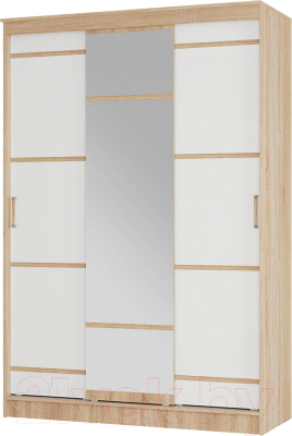 Шкаф-купе BTS Сакура 1.5м (дуб сонома/белый) - фото