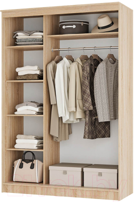 Шкаф-купе BTS Сакура 1.5м (дуб сонома/белый)