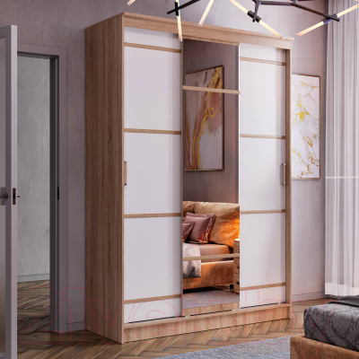 Шкаф-купе BTS Сакура 1.5м (дуб сонома/белый)