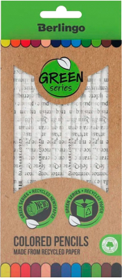 Набор цветных карандашей Berlingo Green Series. SuperSoft / SSG0712 - фото