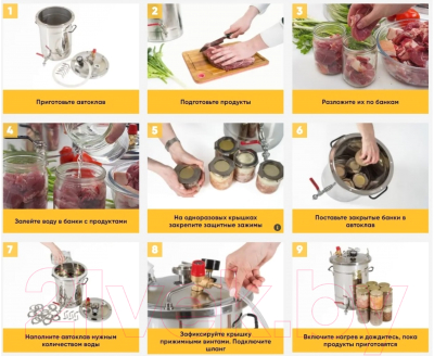 Автоклав для консервирования Helicon Булат (32л)