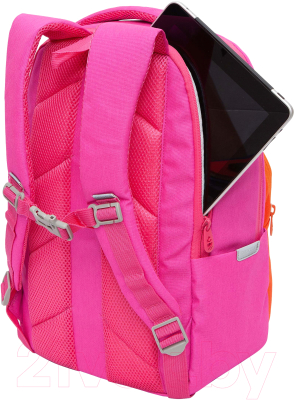 Рюкзак Grizzly RD-241-2 (фуксия/оранжевый)