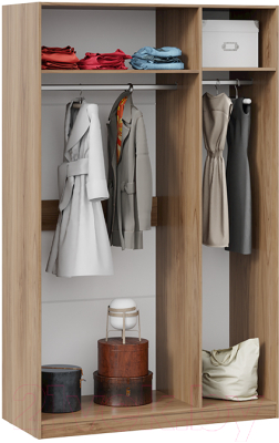 Шкаф ТриЯ Глосс с 3 зеркальными дверями СМ-319.07.433 (яблоня беллуно)