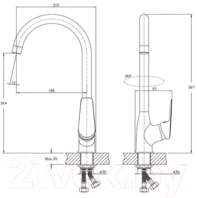 Смеситель Esko Rome SPb 519