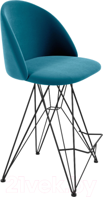 Стул барный Sheffilton SHT-ST35/S66-1 (тихий океан/черный муар) - фото