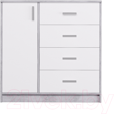 Тумба Аквилон №9 1002 (белый/цемент светлый)