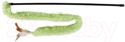 Игрушка для кошек Trixie С плюшевой лентой, пером / 45724 - фото