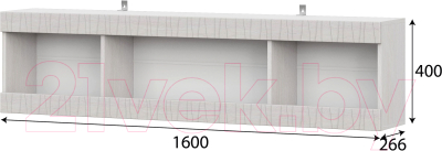 Полка SV-мебель Гамма 20 1600 Серия №4