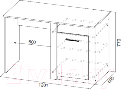 Письменный стол SV-мебель Гамма 20 Серия №4