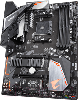 Материнская плата Gigabyte B450 Aorus Elite