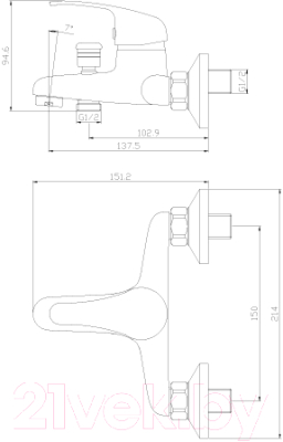 Смеситель Rossinka Silvermix Y35-31