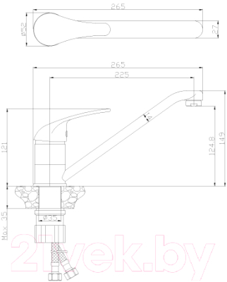 Смеситель Rossinka Silvermix Y40-21