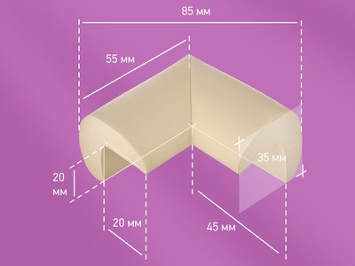 Набор накладок защитных для мебели ROXY-KIDS RCG-003