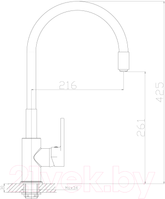 Смеситель Rossinka Silvermix Z35-35U