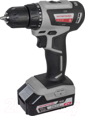 Аккумуляторная дрель-шуруповерт Интерскол ДА-10/18В - фото