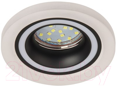 Точечный светильник ЭРА DK90 WH/BK / Б0054359 - фото