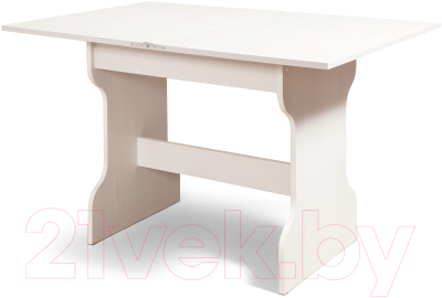 Обеденная группа Анмикс ЛДСП с кухонным уголком (бодега/кожзам коричневый)