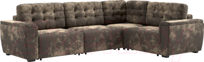 Диван угловой Мебельград Милан-3 Стандарт (тиффани коричневый) - фото