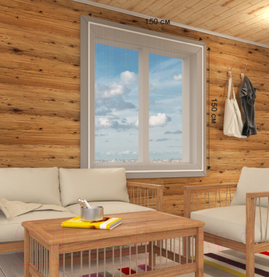 Москитная сетка на окно Rexant 1.5х1.5м / 71-0227