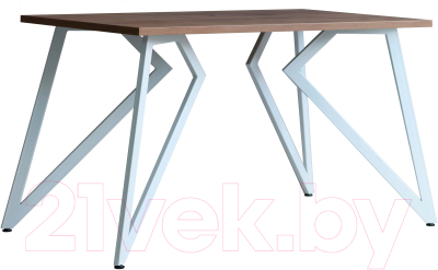 Обеденный стол Millwood Женева Л18 100x70 (дуб табачный Craft/металл белый)