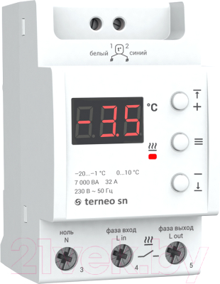 Термостат на DIN-рейку Terneo SN32A - фото