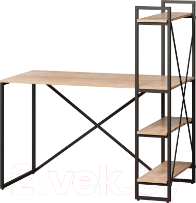 Письменный стол Loftyhome Мальборк Практик-П / 1627821 (дуб сонома) - фото