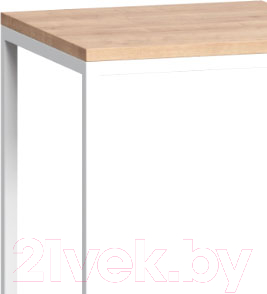 Письменный стол Loftyhome Мальборк Практик-П / 1627822 (дуб сонома с белым основанием)