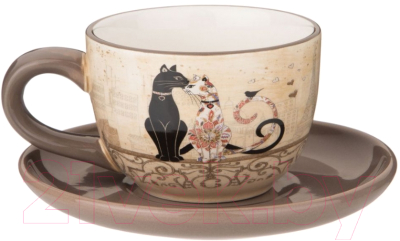 Чашка с блюдцем Agness 358-1747