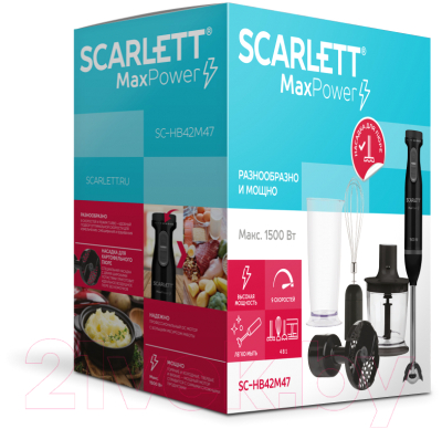 Блендер погружной Scarlett SC-HB42M47
