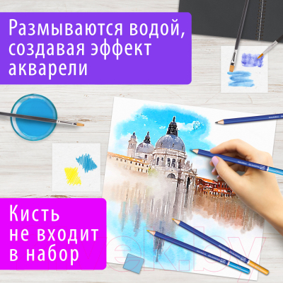 Набор акварельных карандашей Brauberg Art Classic / 181532