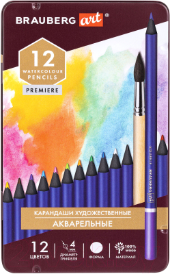 Набор акварельных карандашей Brauberg Art Premiere / 181533 - фото