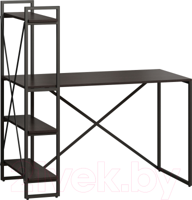 Письменный стол Loftyhome Мальборк Практик-Л / 1627834 (венге) - фото