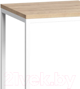 Письменный стол Loftyhome Мальборк Кросс Мини / 1627836 (дуб сонома с белым основанием)