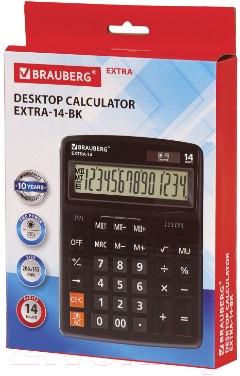 Калькулятор Brauberg Extra-14-BK / 250474