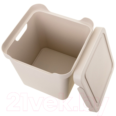 Контейнер для хранения Econova Luxe / 433242634 (cветло-бежевый)