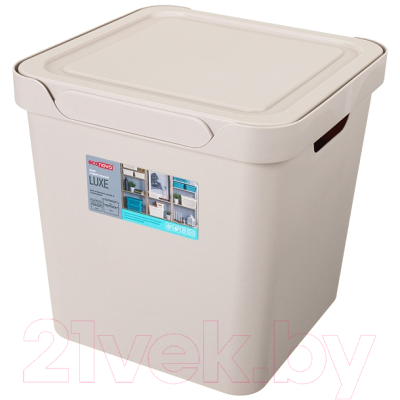 Контейнер для хранения Econova Luxe / 433242634 (cветло-бежевый)